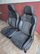 Fotele AUDI Q7 4M Alkantara S-line Elektryka Pamięć Komplet