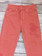 Spodnie jeansowe H& M 38 M vintage fit denim wysoki stan bawełna haft