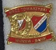 WIDZEW ŁÓDŹ - BANIK OSTRAWA   emalia 