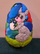 Jajko pisanka wielkanocna 12cm kimekomi królik