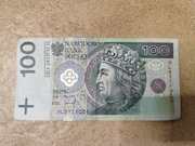 Banknot 100zl radar seria HL 81110011