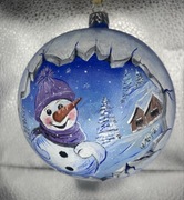 Bombka choinkowa ręcznie malowana 