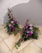 STROIK na grób cmentarz kompozycja WIĄZANKA na płytę nagrobną + BUKIET