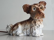 Niemiecka, ceramiczna lampka "Pies", lata 30-te XX wieku