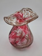 Ręcznie formowany wazon Eneryda Glasshyttan Szwecja szkło artystyczne 