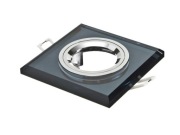 Oprawa oświetleniowa sufitowa Berge 6W GU10 9 cm czarny + żarówka + gniazdo