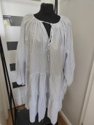 bawełniana lekka sukienka w paski pionowe H&M rozmiar XL
