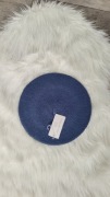 Grace focus fashion granatowy denim blue   beret wełniany nowy