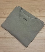 T-shirt w melanżowej szarości