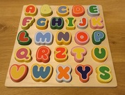 Drewniane puzzle - Litery