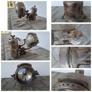 Lampa karbidowa Riemann motocyklowa lata 20te