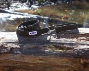 Mocna przepinana smycz 40 mm  - kolor ciemny szary