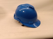 Kask budowlany niebieski z podbródkiem (paskiem pod brodę) S2