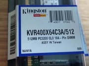 Pamięć RAM Kingston KVR400X64C3A/512