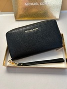 Michael Kors czarny portfel logo