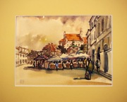 Kazimierz Dolny nad Wisłą AKWARELA 24x30 cm