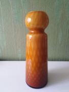 Wazon optyczny Huty Lucyna miodowy