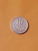 10 Groszy  Aluminium . Moneta obiegowa z roku 1967 . Stan  - bardzo dobry .