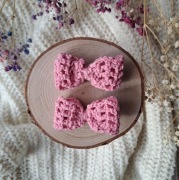 Bawełniane spinki do włosów różne kolory