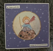 Kartka urodzinowa ręcznie robiona mały książę dowolny napis