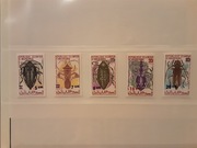 Mauretania  1974  Mi 488-92  owady przedruk  seria idealna