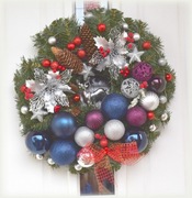 Wienien Bożonarodzeniowy na drzwi - duży świecący