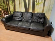 Sofa 3-osobowa z eko-skóry 