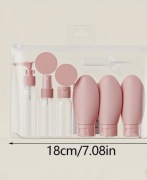 Zestaw pojemników podróżnych do kosmetyków idealne do samolotu