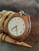 Pasek skórzany do zegarka kieszonkowego rękodzieło