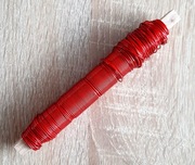 Drut florystyczny w zwoju  CZERWONY (0,1 kg)  - 2 zł