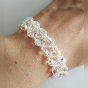 BRANSOLETKA ŚLUBNA -Swarovski, Srebro