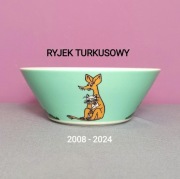 Muminki MISECZKA Moomin Arabia Finland - RYJEK turkusowy 