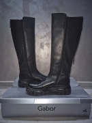 NOWE skórzane kozaki Gabor, rozmiar 38,5 na blokowej podeszwie. Okazja!