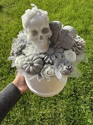 Dekoracja halloweenową Candlebox flowerbox na 18 urodziny