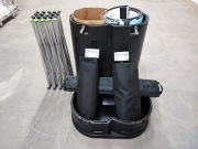 Stojak na reklamę z futerałem