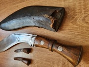 Oryginalny stary nóż Kukri , nóż Gurkhów.