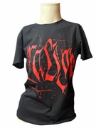 Koszulka czarna z czerwonym nadrukiem 