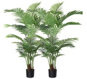 Sztuczna palma areka 160 cm 17 gałęzi 2 sztuki