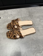 Klapki damskie nowe w panterkę rozmiar 41