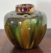 Ikebana ceramika krakowska Milenium z  lat 60-tych  z Etykietą