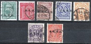 Plebiscyt Górny Śląsk Fi U1-U7, CGHS typ III, 7 zn. stemplowanych