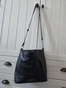 Venezia torebka shopper skórzana granatowa