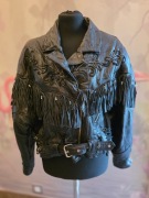 Wyjątkowa ramoneska vintage, real leather,  unikat
