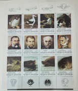 Argentyna 1983 FAUNA Mi 1666-77 ptaki foki  arkusz  czysty ideał 