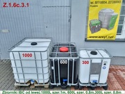 MAUZER  ZBIORNIK 1000 L NA DESZCZÓWKĄ MAUZER 600 L Pojemnik 300 l