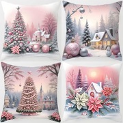 Zestaw 4-rech poszewek Bożonarodzeniowych