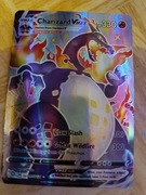 Karta kolekcjonerska Pokemon Charizard Vmax lśniąca