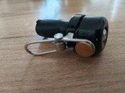 CZARNY dzwonek rowerowy bar-end na kierownice szosową