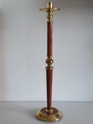 Design w stylu Hollywood Regency, duży świecznik (56,5 cm)