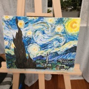 Kopia, gwiaździsta noc Van Gogh 